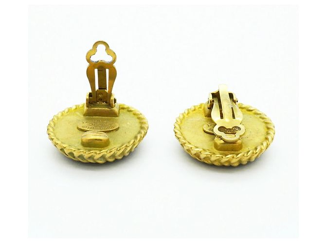 Boucles d'oreilles clips Chanel Coco Mark Circle - vue 3