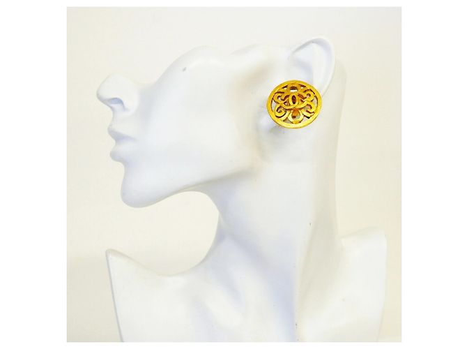 Orecchini a clip Chanel placcati oro - vista 5