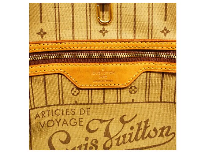 Saco Tote Louis Vuitton Monogram Neverfull MM Marrom - vista 5