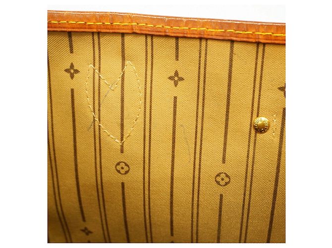 Saco Tote Louis Vuitton Monogram Neverfull MM Marrom - vista 8