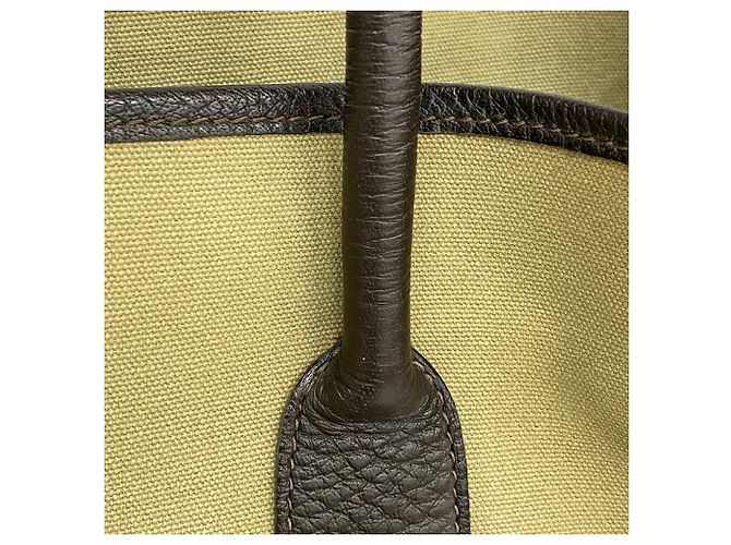 Hermès Bolso Tote Hermes Garden PM Castaño - vista 11