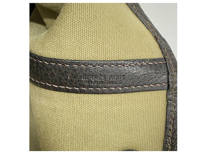 Hermès Bolso Tote Hermes Garden PM Castaño - vista 5