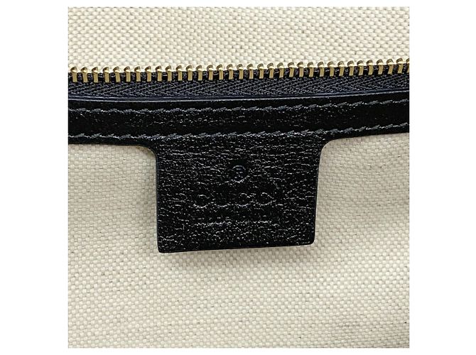 Gucci Shopper-Tasche aus schwarzem Leder - Ansicht 5