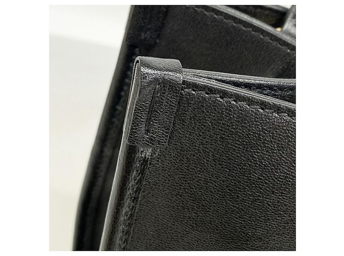 Gucci Shopper-Tasche aus schwarzem Leder - Ansicht 7