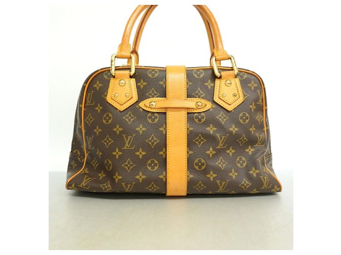 Borsa Louis Vuitton Monogram Manhattan GM Marrone - vista 11