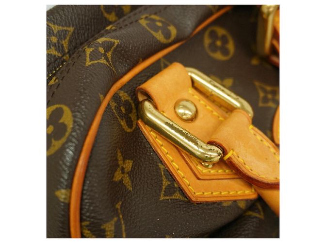 Borsa Louis Vuitton Monogram Manhattan GM Marrone - vista 7