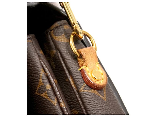 Louis Vuitton Monogram Pochette Metis MM Handtasche Braun - Ansicht 9