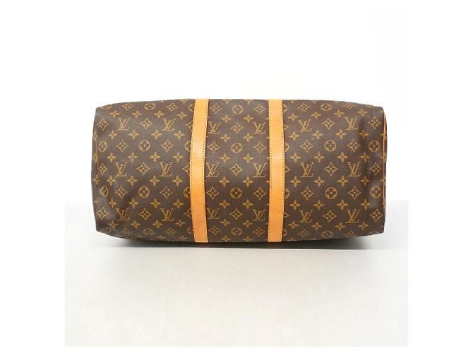 Sac Louis Vuitton Boston Monogram Keepall 50 Marron - vue 3