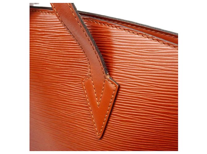 Louis Vuitton Epi Saint Jacques Schultertasche Braun - Ansicht 11