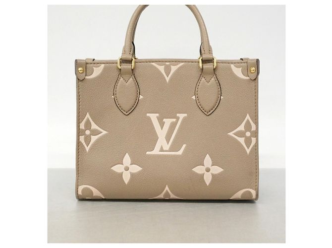Louis Vuitton Monogram Empreinte Bicolor OnTheGo PM Handtasche Grau Roh - Ansicht 13