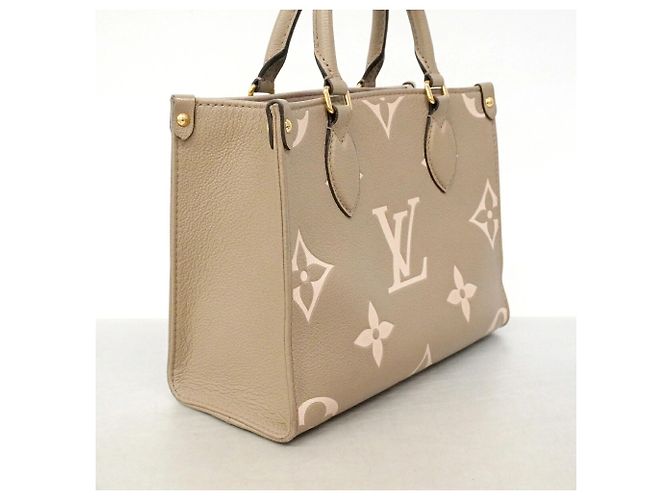 Louis Vuitton Monogram Empreinte Bicolor OnTheGo PM Handtasche Grau Roh - Ansicht 2