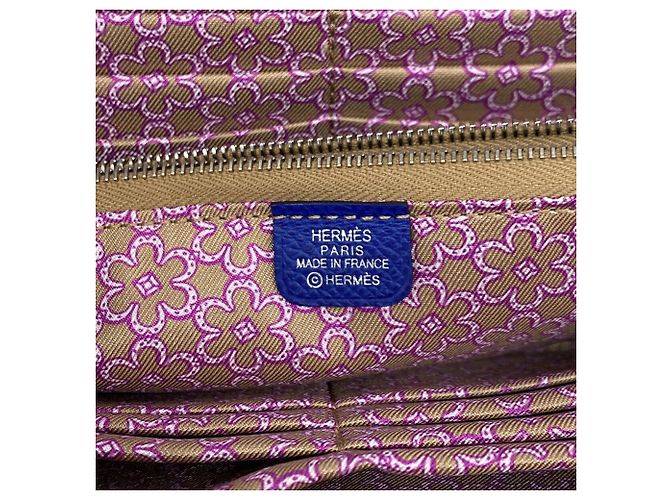 Hermès Cartera larga Hermes Azap en piel Epsom azul - vista 4