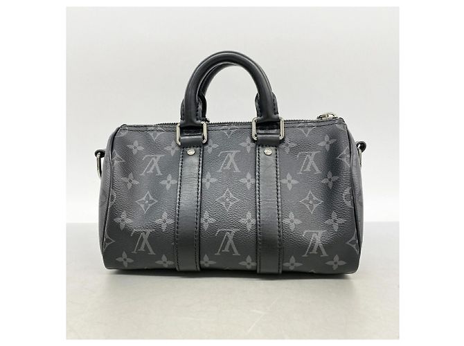 Bolsa Louis Vuitton Monogram Eclipse Reverse Keepall Bandoulière 25 - vista 11