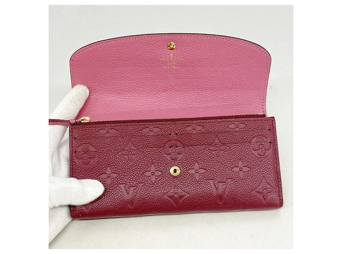 Louis Vuitton Monogram Empreinte Portefeuille Emilie Long Wallet Burdeos - vista 3