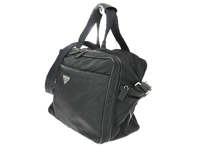 Prada Boston Tessuto Large con cremallera frontal extensible - vista 3