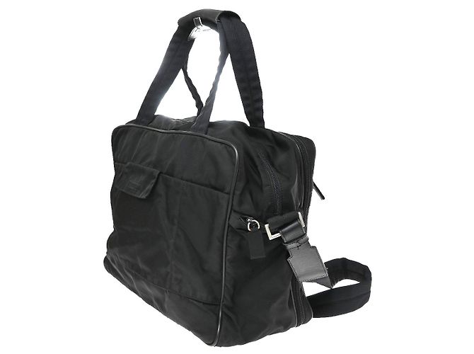 Prada Boston Tessuto Large con cremallera frontal extensible - vista 4
