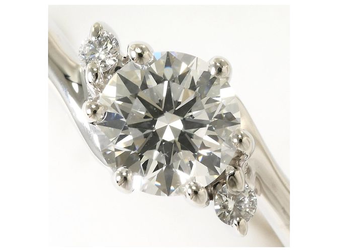 Autre Marque Anello Fede in Platino e Diamanti - vista 2