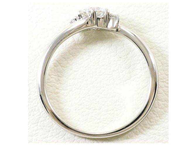 Autre Marque Anello Fede in Platino e Diamanti - vista 3