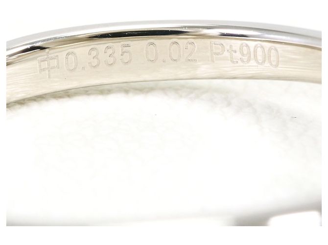 Autre Marque Anello Fede in Platino e Diamanti - vista 6