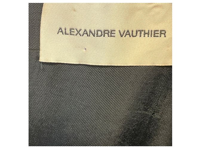 Alexandre Vauthier Gold Metallic Sequined Mini-Cocktailkleid mit langen Ärmeln und V-Ausschnitt Golden - Ansicht 4