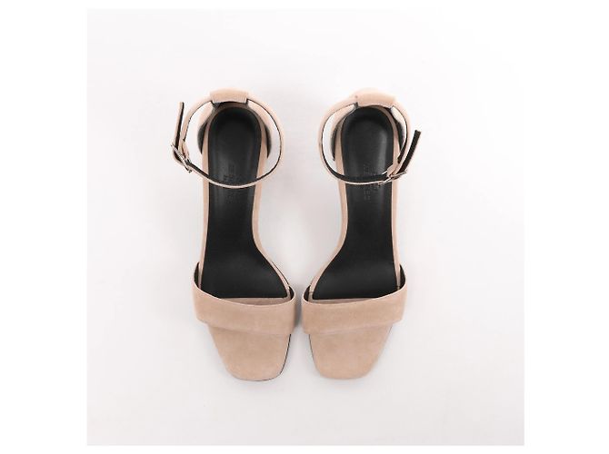 Hermès Sandali HERMES Glam Chaîne d'Ancre in camoscio Beige, Taglia 37 EU - vista 5