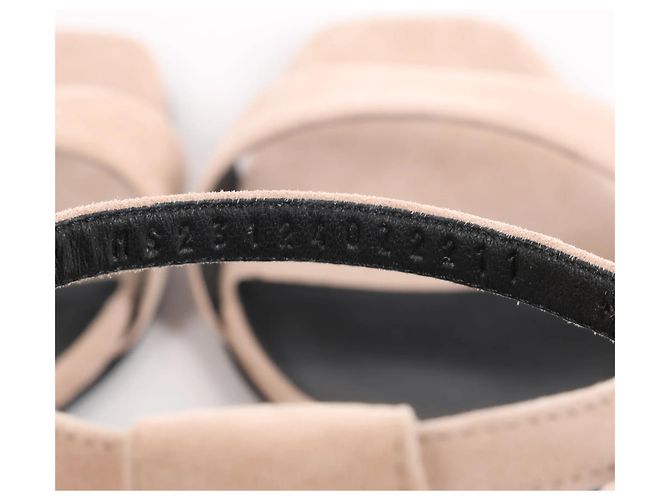 Hermès Sandali HERMES Glam Chaîne d'Ancre in camoscio Beige, Taglia 37 EU - vista 7