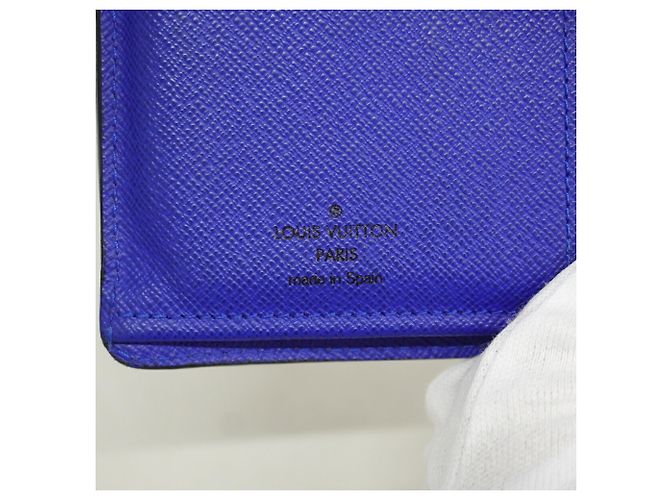 Brazza Portafoglio lungo Louis Vuitton Epi Monogram Eclipse Nero Blu - vista 4