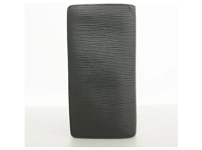 Brazza Portafoglio lungo Louis Vuitton Epi Monogram Eclipse Nero Blu - vista 7