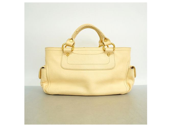 Céline Celine Boogie Bag Lederhandtasche – Cream Roh - Ansicht 12