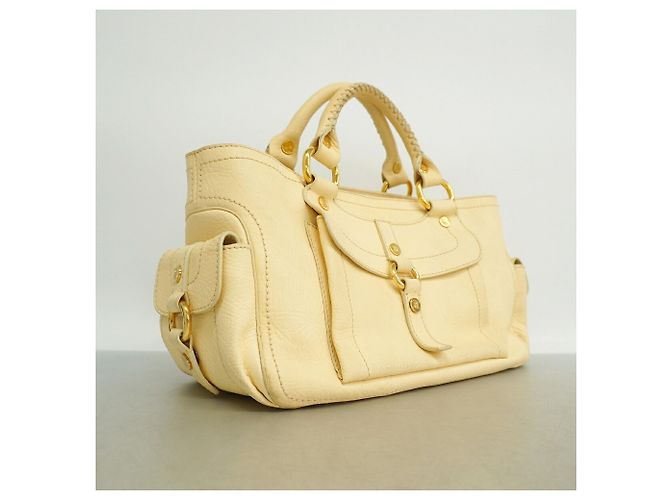 Céline Celine Boogie Bag Lederhandtasche – Cream Roh - Ansicht 2
