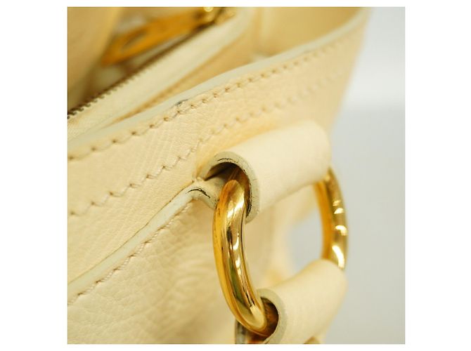 Céline Celine Boogie Bag Lederhandtasche – Cream Roh - Ansicht 9