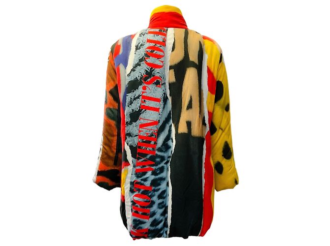 Moschino Gelber Multi Puffer Mantel - Ansicht 3