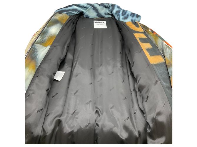 Moschino Gelber Multi Puffer Mantel - Ansicht 5