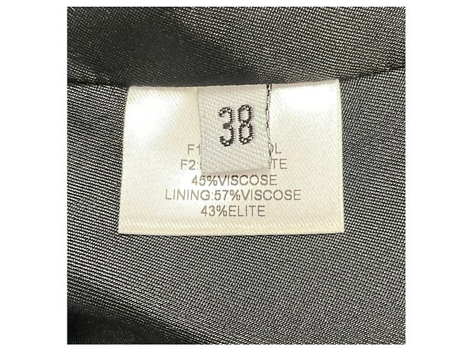 Alexandre Vauthier Mini-Cocktailkleid aus Wolle im Smoking-Stil mit schwarzem Satinbesatz - Ansicht 6