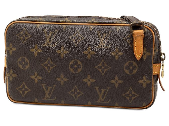 Borsa a tracolla Louis Vuitton Monogram Pochette Marly Marrone - vista 2