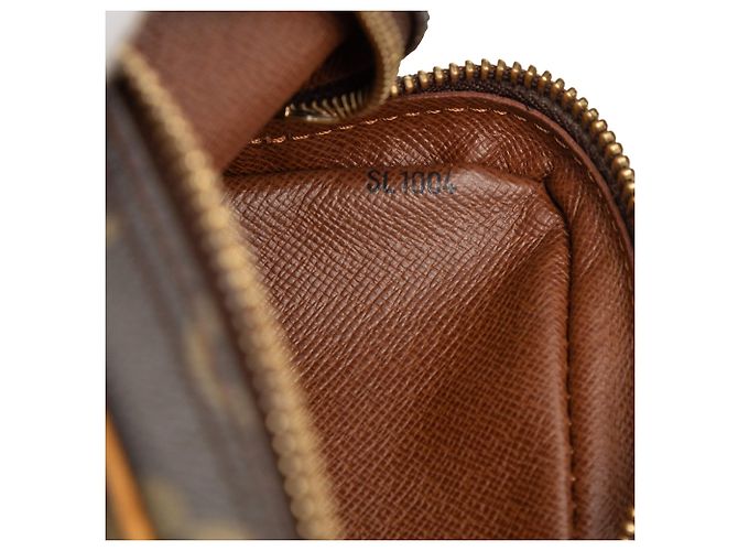 Borsa a tracolla Louis Vuitton Monogram Pochette Marly Marrone - vista 6