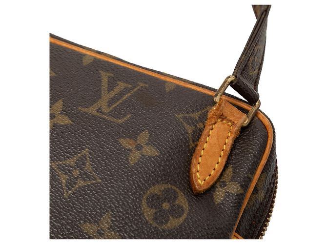 Borsa a tracolla Louis Vuitton Monogram Pochette Marly Marrone - vista 7