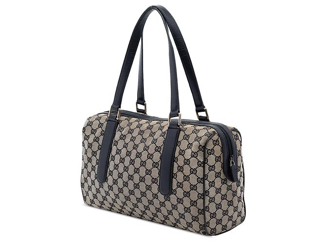 Borsa Boston Gucci GG Canvas Beige - vista 2