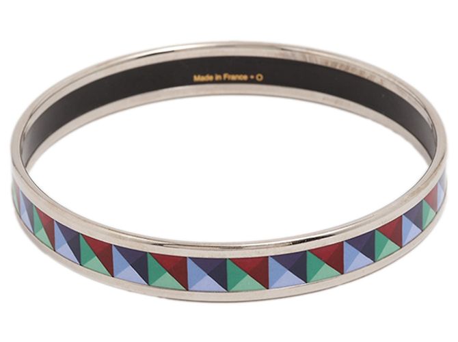Hermès Narrow Enamel Clous de Trompe Armreif Multi 65 - Ansicht 2