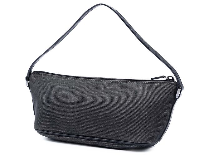 Borsa a tracolla Boat in denim nero Gucci - vista 2