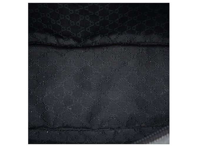 Borsa a tracolla Boat in denim nero Gucci - vista 4