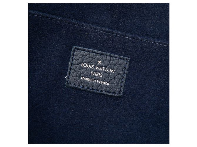 Bolso de Mano Blue Louis Vuitton Taurillon Initials Circle Pochette Jour GM Azul - vista 5