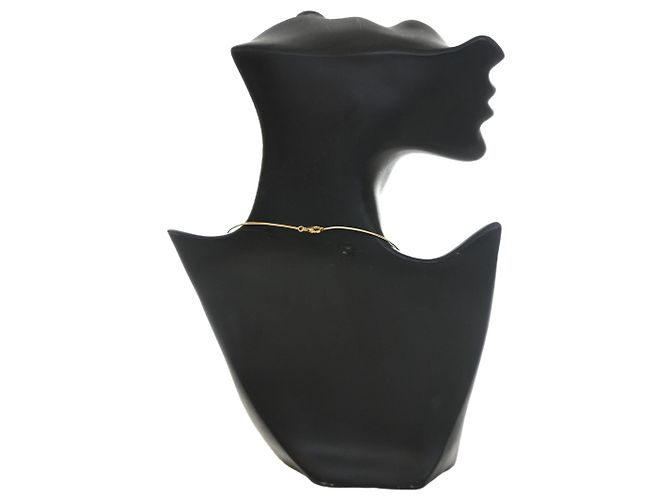 Collana con pendente Mini Pop H in smalto placcato oro Gold Hermès D'oro - vista 2