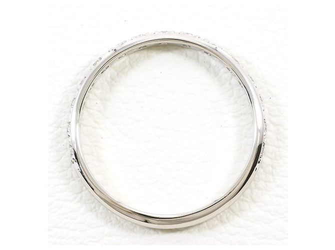Autre Marque Anello fede in platino con diamante - vista 2