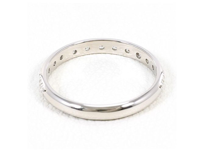 Autre Marque Anello fede in platino con diamante - vista 3