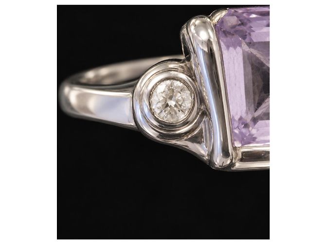 Bague Mauboussin en or blanc avec améthyste et diamants - vue 6