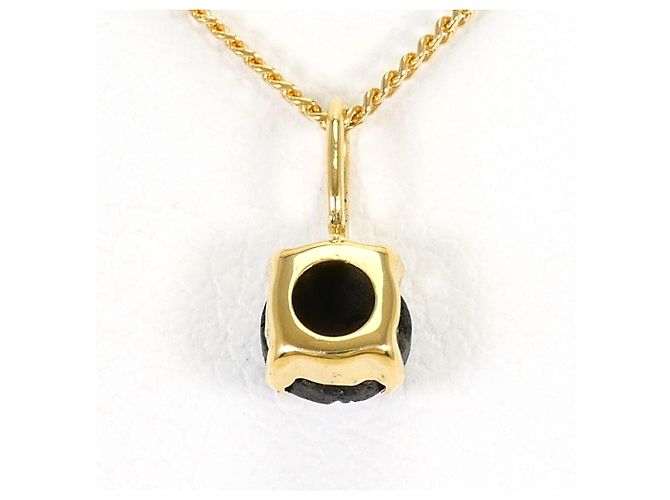 Autre Marque Collar de oro amarillo 18K con diamante negro - vista 3