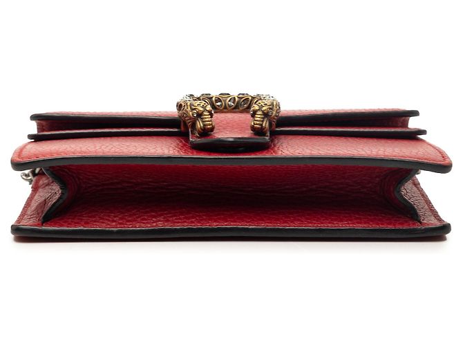 Borsa a tracolla Mini Dionysus in pelle rossa Gucci Rosso - vista 3