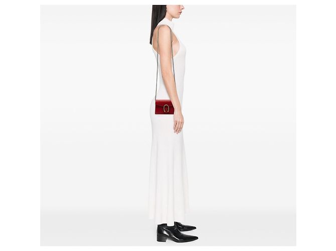 Borsa a tracolla Mini Dionysus in pelle rossa Gucci Rosso - vista 6