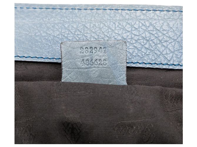Sac cabas Gucci Medium GG Canvas Bamboo Libeccio Tan - vue 6